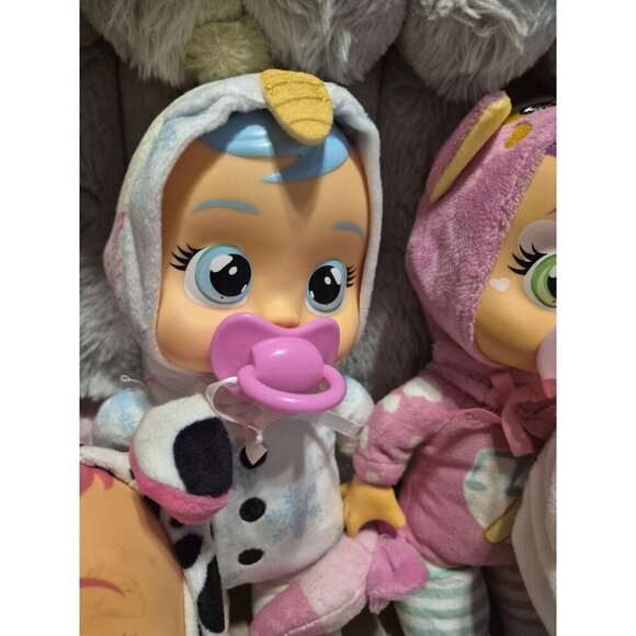 Lot Of 6 Cry Babies Tiny Cuddles dolls With Pacis Christmas Valentines Easter - Picture 4 of 7